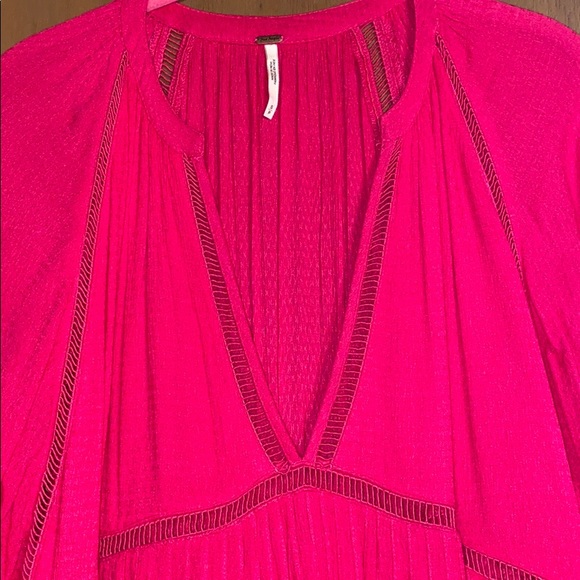 Free People Hot Pink Mini Dress - Picture 3 of 6
